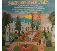 Salzburger Serenade. Mozart Divertimento 1, 2, Serenade 7, 9, Leopold Mozart Sinfonia Burlesca, Sinfonia D-dur, Michael Haydn Konzert f?r Trompete und Orchester. 2 Vinyl LP.