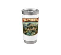 Salzburgo Austria Salzburgo vacaciones en familia Salzburgo Vaso térmico de acero inoxidable de doble pared
