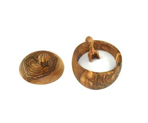 Salzdose Con Salzschippchen de Madera de Olivo Madera