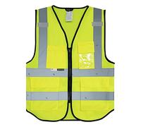 Salzmann Chaleco de Seguridad Multibolsillos | 14 Colores y 5 Tamaños | Hecho con cinta reflectante 3M
