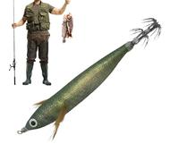 Salzwasser Köder - 12 Cm Leuchtender Fanghaken Für Das Nachtfischen | Tintenfisch-Jigs Salzwasser | Mit Klangperlen Angelköder | Für Tintenfisch Barsch Forelle Wels Trollangeln In See Fluss Teich Süßw