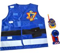 Simba Juego de Salvavidas Sam el Bombero – Chaleco estampado, Linterna 11 cm, Walkie-talkie 14 cm