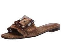 Sam Edelman Bambi, Sandalias Planas Mujer, Raphia Cuoio, 36.5 EU