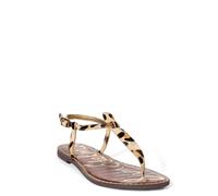 Sam Edelman Gigi Leopardo Piel Carne Sandalias Tira en Tobillo Mujer 5-12 /