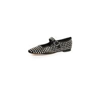 Sam Edelman Michaela Mary Jane Flat Black Suede Gem 8 Medium