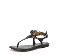 Sam Edelman Sandalias Canna para mujer, Cuero negro, 12