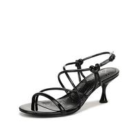 Sam Edelman Sandalias de tacón Riana para mujer, Charol negro, 40.5 EU