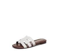 Sam Edelman Women’s Bay Classic Slide Sandal, Bright White Vaquero Saddle Leather,5