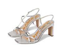 Sam Edelman Women's Emmie Heeled Sandal, Soft Silver, 8.5