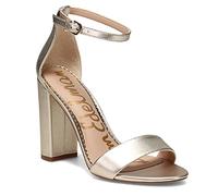 Sam Edelman Yaro, Sandalias con Cuña Mujer, Dorado (Jute Metallic Leather), 39 EU