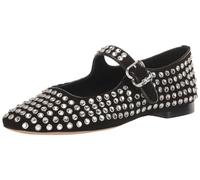 Sam Edelman Zapatos Planos Michaela Mary Jane para Mujer, Gema de Gamuza Negra, 37 EU