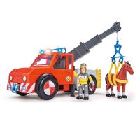 Sam El Bombero - camión Rescate 23 cm con Figura y Caballo (Simba Dickie 9258280