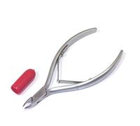 Sam Mandíbula del satén de Inox del cortador de la cutícula de la pinza de la cutícula de 3 milímetros de resorte