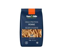Sam Mills - Penne de Lenteja Roja y Guisante Amarillo - 250 g - Sin Gluten - Ideal para Dietas Veganas - Pasta de Legumbres - Alto Contenido en Fibra y Proteína