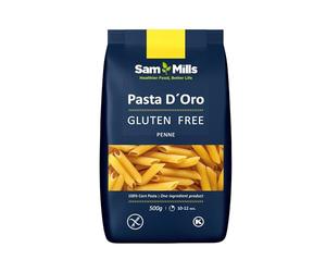 Sam Mills - Plumas Sin Gluten - 1 paquete de 500 g - 100% Harina de Maíz - Fabricado en Instalaciones Sin Gluten - Mejora el Tránsito Intestinal - Ideal para Dietas Veganas