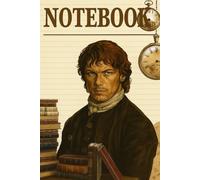 Sam Time Traveler’s Journal: Vintage Lined Notebook with Historical Portrait, Antique Clocks, and Book Stack - 6x9 Soft Matte Cover, 60 Pages