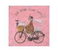 Sam Toft GO YOUR OWN WAY (40 cm x 40 cm) (rosa/marrón)
