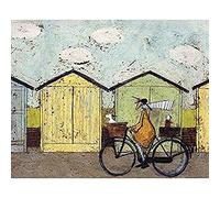 Sam Toft "Off para un Desayuno Lienzo Impresiones, Multicolor 40 x 50 cm