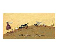 Sam Toft WDC91096 - Lienzo (30 x 60 cm), diseño con texto Walking Down To Happiness