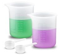 Samamoca Detergente dosificador 150 ml y cuchara medidora de 30 ml, juego de dosificador de silicona para lavadora, cuchara dosificadora en polvo y detergente líquido, bola dosificadora de detergente