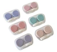 SAMANTHAHALLLTD Contenido del paquete: recibirás 6 estuches para lentes de contacto, el tamaño es de aproximadamente 60 x 39 x 17 mm, la cantidad es suficiente y adecuada para el uso diario