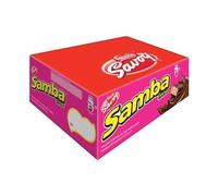 SAMBA Fresa, Galleta Cubierta de Chocolate Rellena sabor a Fresa, 20 Unidades de 1.1 oz c/u total 22.6 oz