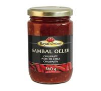 Sambal Oelek pasta de chile rojo 360 g, pack de 2 unidades, condimento picante asiático para wok, noodles, ramen y marinados, textura rústica y sabor auténtico
