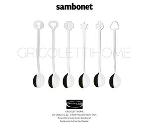 Sambonet - Artículos De Fiesta Portafortuna - Set De 6 Cucharitas - 52550C51