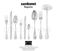 Sambonet - BAGUETTE Mango Cable Orfevre - Cubiertos 75 Piezas X 12 Personas -20%