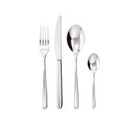 Sambonet Hannah - Set de Cubiertos de 24 Piezas, Kit Cubiertos de Acero Inoxidable Pulido (6 Tenedores TAV, 6 Cucharillas de Mesa, 6 Cuchillos de Mesa, 6 Cucharillas)