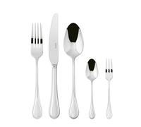 Sambonet Royal Inox 52563-N2 - Juego de cubiertos de una pieza de acero inoxidable 18/10 para 12 personas, 60 piezas: 12 tenedores, 12 cucharas, 12 cuchillos, 12 cucharas y 12 tenedores de postre
