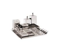 Sambonet Serie Sky Set Sal Pimienta Aceite Vinagre Acero 19 Pz