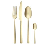 Sambonet - Servizio 24 Pz Monoblocco Rock Antique Pvd Champagne