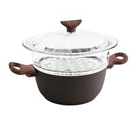 Sambonet Vaporiera Cm 20 C/Coperchio Rock & Rose Black Alluminio