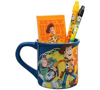 Sambro Disney Toy Story 4 Taza rellena con papelería, taza de cerámica, regalo perfecto, con Woody, Buzz y Jess