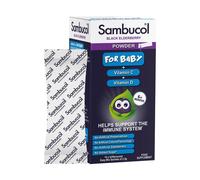 Sambucol, baby powder, black eldeberry, vitamin c & d, support the imm