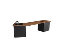 SAMCIOI Escritorio para Juegos Escritorio de Oficina Madera Maciza for Presidente, Mesa Larga Trabajo for Jefes, Mueble con Almacenamiento, Ideal for Empresas y hogares