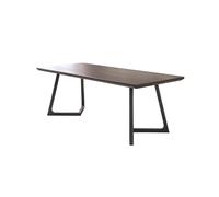 SAMCIOI Escritorio para Juegos Escritorio Minimalista de Madera Maciza Negra, Banco Trabajo Moderno for Oficina, Ideal for Empresas, Estaciones y cafeterías