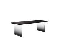 SAMCIOI Escritorio para Juegos Muebles de Oficina Madera Maciza acrílica, Escritorio Estudio Sencillo Boss Negro, Banco Trabajo