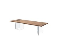 SAMCIOI Escritorio para Juegos Muebles de Oficina Minimalistas Madera Maciza, Banco Trabajo acrílico for CEO, Mesa Estudio for Sala Estar y Dormitorio