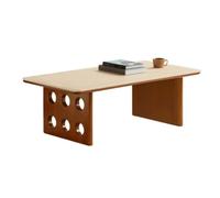SAMCIOI Mesa de Centro Mesitas Auxiliares Sofa Mesa de Centro for Sala Estar, Mesa té con Placa Roca, Retro Rectangular for el hogar, sofá(100cm)