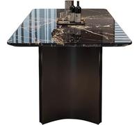 SAMCIOI Mesa de Centro Mesitas Auxiliares Sofa Mesa de Comedor y sillas mármol, combinación Moderna Sencilla, Mesa Rectangular for Comer en el hogar(160CM)