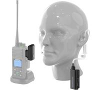 SAMCOM BTEAR01 - Auriculares inalámbricos Bluetooth con Tubo acústico Transparente y dongle Tipo K de 2 Pines, batería de Larga duración, 10 Horas con micrófono PTT (no Incluye Radio)