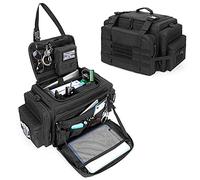 samdew Bolsa de Patrulla, Bolsa de Almacenamiento de Equipo de Policía, Organizador de Asiento Delantero para Automóvil con Capa para Computadora Portátil (hasta 15,6"), Compatible con MOLLE, Negro