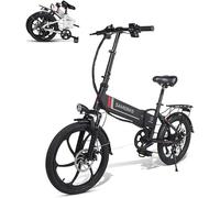 SAMEBIKE 2lvxd30 Bicicleta eléctrica 48v10.4ah Bicicleta eléctrica Plegable con 7 Velocidad niños y Adultos Autonomía Aumentada hasta 40-90KM