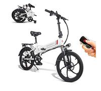 SAMEBIKE 2lvxd30 Bicicleta eléctrica 48v10.4ah Bicicleta eléctrica Plegable con 7 Velocidad niños y Adultos Autonomía Aumentada hasta 40-90KM