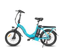 SAMEBIKE Bicicleta Eléctrica Adultos, 20'’ E-Bike con pedaleo asistido Batería 36V 12AH Bici Eléctricas de Montaña con Marco Frontal y Soporte para teléfono (Lake Blue)