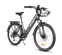 SAMEBIKE Bicicleta Eléctrica Adultos, 26'’ E-Bike con pedaleo asistido Batería 36V 15AH 150KG Carga Máxima, Bici Eléctricas de Montaña para Mujeres Hombres (Grey)