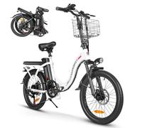 SAMEBIKE CY20FT Bici Elettrica Pieghievole per Adulti - Bicicletta Elettrica con Batteria Rimovibile 36V 13AH, Motore 250W, Autonomia 70KM e Pneumatici 20" per Tutti i Terreni