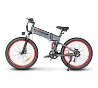 SAMEBIKE LO26-II Bicicleta Eléctrica de Montaña Adulto Batería Extraíble 48V14AH Bicicletas Eléctricas Plegables de 26 Pulgadas con Pantalla LCD de Velocidad Ebikes (LO26-II, Azul)